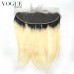 1B 613 Dark Root 13x4 Straight Lace Frontal With Baby Hair,Virgin Brazilian Remy Human Hair